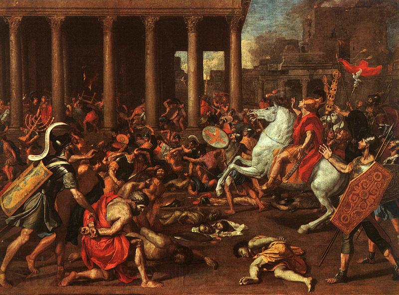 Nicolas Poussin The Conquest of Jerusalem Spain oil painting art